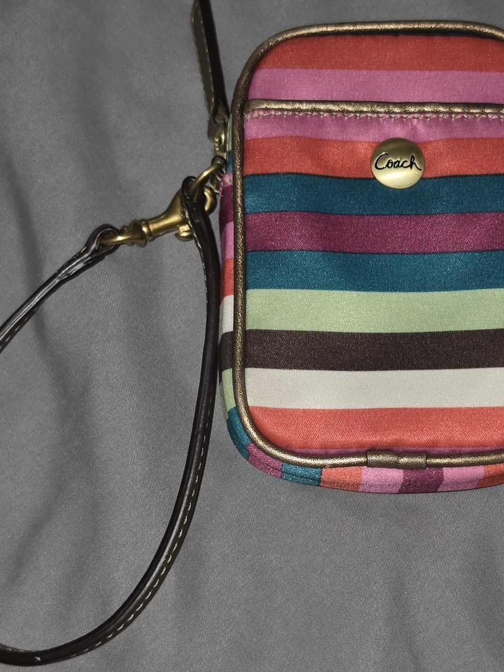 Vintage Y2K Coach Legacy Wristlet With Original Hang Tag